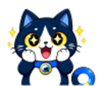 Mascot Cat Star Eyes